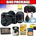 Nikon D40 6.1MP Digital SLR Camera Kit with 18-55mm f/3.5-5.6G ED II AF-S DX ...