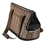 Georgia Cat Small Pet Dog Carry Bag Bronze/Black