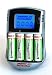 Digipower DPS-6000 Endure Series Rapid Battery Charger with Four AA Precharged Batteries
