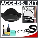 Canon EW-83E Lens Hood + 77mm UV Glass Filter + Precision Design 6-Piece De ....