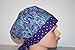 Surgical Scrub Hat Cap Blue Teal Purple Paisley Pixie Dots