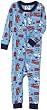 Gerber Fire Dog Cotton PJs Unionsuit, Mid Blue, 24 Months