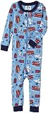 Gerber Fire Dog Cotton PJs Unionsuit, Mid Blue