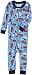 Gerber Fire Dog Cotton PJs Unionsuit, Mid Blue