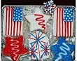 Stars and Stripes Hand Decorated Sugar Cookies Gift Tin