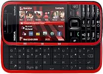 Nokia 5730 Xpress Music black/red (UMTS, Bluetooth, GPS, Nokia Maps, Kamera mit 3,2 MP) UMTS Handy