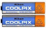 Photo : Nikon NiMH Rechargeable Batteries for CoolPix L1/S4/2100/2200/3100/3200/4100/4600/5600/7600 (2-Pack)