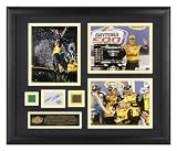 Matt Kenseth Framed Three 8x10 Daytona 500 Photographs with Autographed Card, Race Used Tire and Green Flag