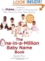 The One-in-a-Million Baby Name Book: The BabyNames.com Guide to Choosing the Best Name for Your New Arrival