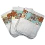 Bebe Au Lait Burp Cloth, 3-Pack, Capri
