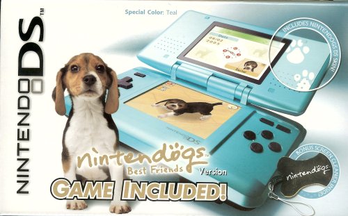 Nintendo DS TEAL with Nintendogs Best Friends game
