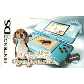 Nintendo DS Teal with Nintendogs Best Friends Bundle