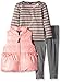 Nautica Girls' Polka Dot Vest, Striped Shirt and Jegging Set
