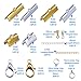 Outus Ribbon Bracelet Kit Bookmark Pinch Crimps Ends Findings with Lobster Clasps and Chain Extenders, 316 Pieces