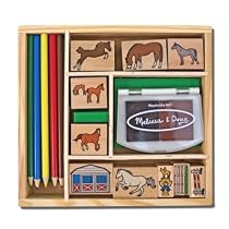 Melissa & Doug Horse Stable Stamp Set