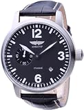 AVIATOR (アビアートル) 腕時計 アビエーション ブラック 革バンド 3105/6974645 メンズ [正規輸入品]の画像