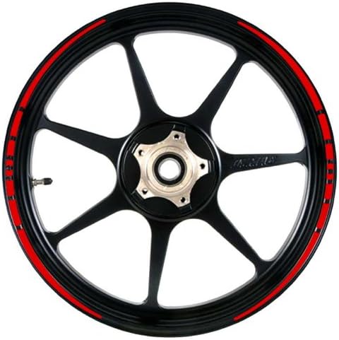 Speed Double Tapered Wheel Rim Trim Tape Stripes-Red