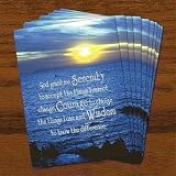 Serenity Prayer Prayer Cards - Pack/25