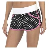 Xhilaration Black/Pink Dot Rashguard short