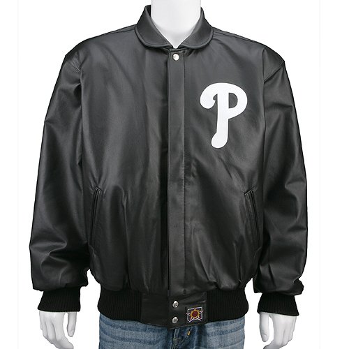 Philadelphia Phillies Leather Script Jacket