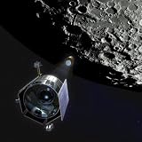 Lunar Crater Observation and Sensing Satellite Photographic Poster Print by Stocktrek Images, 16x16