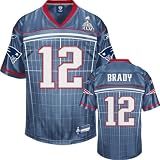 New England Patriots Youth Reebok Tom Brady #12 Super Bowl Replica Jersey