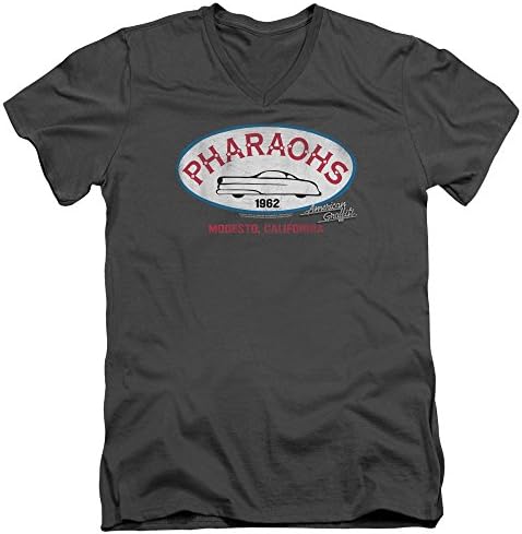 American Graffiti 1973 Comedy Movie Lucas Pharaohs Adult V-Neck T-Shirt Tee