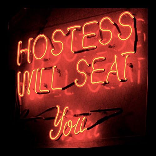 FRAMED Hostess Will Seat You by Graffitee Studios 12x12 Art Print Posters Decor Neon Sign Vintage Americana Diner Restaurant Waitress