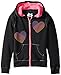 Pink House Girls' Heart Appliqued Sherpa Fleece Hoodie