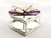Lovely Butterfly Heart Amour Glass Jewelry Trinket Box