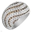 High Quality Ring With 1.50ctw Genuine Clean Diamonds Made of 14K White Gold. Total item weight 9.8g (Size 6.5)