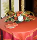 Tablecloth 70 by 90 inch oblong Linen Cotton Jacquard Les Festives by Armani International