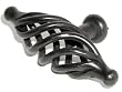 Top Knobs-Normandy Collection M626 Large Oval Twist Knob in Patine Black