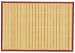 Split Bamboo Placemats Set of 6 with Leatherette Trim 19 x 13