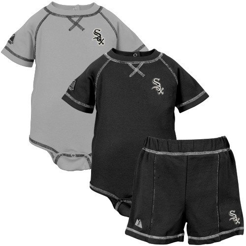 Majestic Chicago White Sox Infant Home and Away Three Piece Set
