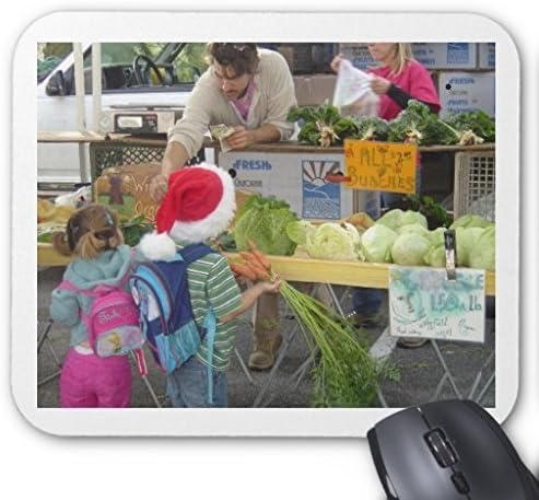 DIOYC Christmas Farmer's Market Bag Mouse Pad