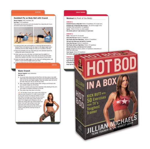 Jillian Michaels Hot Bod in a Box: Kick Butt with 50 Exercises from TV