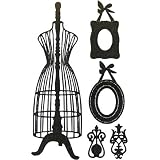 Mannequin and Frames Silhouette Temporary Removable Wall Stickers