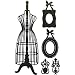 Mannequin and Frames Silhouette Temporary Removable Wall Stickers