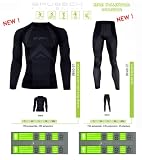 Brubeck Herren DRY SET Funktionsshirt + Funktionshose lang, 2011 - schwarz XXL (Unterwäsche, Laufbekleidung, nahtlos, Skiunterwäsche, Profiqualität)