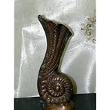 Hand Made Home Decor Contemporary Shell Style Brass Flower Pot India 9 Inches
