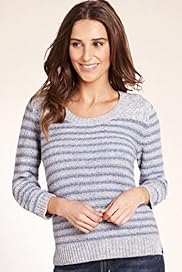 Indigo Collection Striped Knitted Jumper with Wool