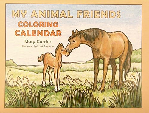 Rod and Staff ''My Animal Friends'' Coloring Calendar for Children - Religious Theme