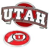 Utah Runnin' Utes Slider Hat Clip W/ Golf Ball Marker - NCAA College Athletics
