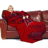 Los Angeles Angels MLB Adult Smoke Comfy Throw Blanket with Sleeves
