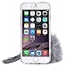 IPhone 6 plus/6S plus Case [5.5 inch] , DDLBiz(TM) Rhinestone Soft Transparent TPU Protect Phone With Fur Ball For iPhone 6 plus/6S plus 5.5 Inch