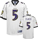 Joe Flacco Baltimore Ravens White NFL Youth Replica Jersey