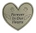 AngelStar Pet Memorial Garden Stone-Forever in Our Hearts, Light Brown