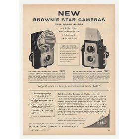 1957 Kodak Brownie Starflash Starflex Cameras Trade Print Ad