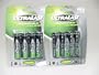 8 AA Hybrid precharged rechargeable batteries